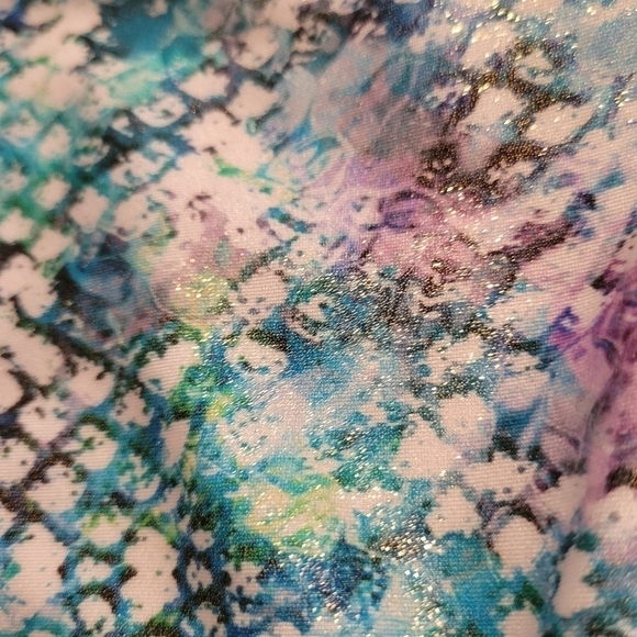 Rachel Roy Snake Print Highwaist Bikini PushUp Glitter Sparkle, Size M NWT - Picture 5 of 9